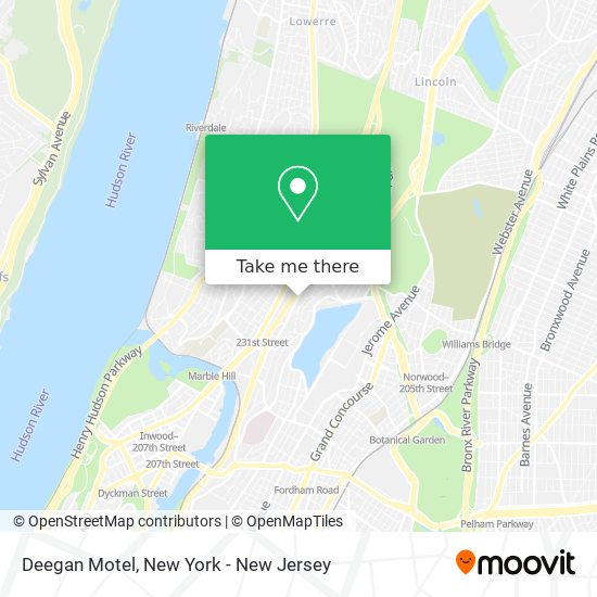 Deegan Motel map