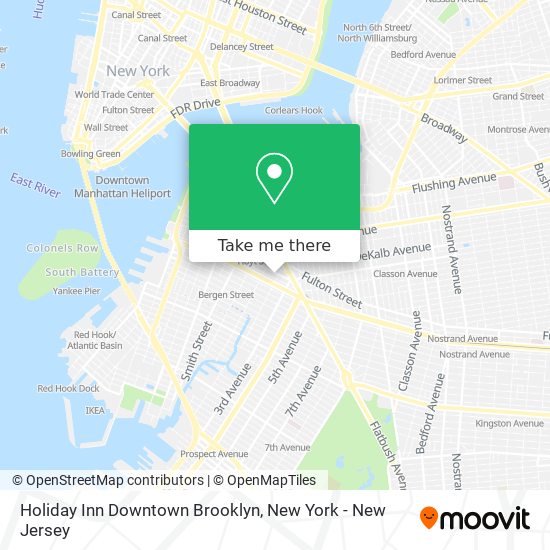 Mapa de Holiday Inn Downtown Brooklyn