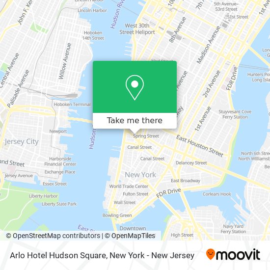 Mapa de Arlo Hotel Hudson Square