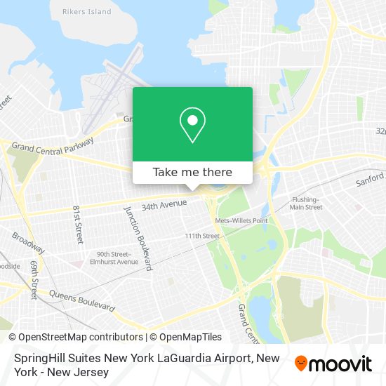 Mapa de SpringHill Suites New York LaGuardia Airport