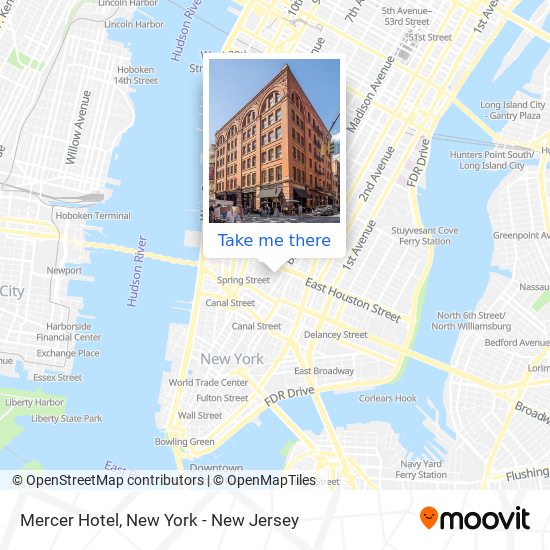 Mapa de Mercer Hotel