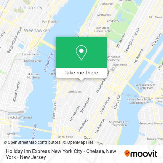 Mapa de Holiday Inn Express New York City - Chelsea