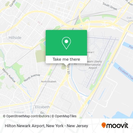 Mapa de Hilton Newark Airport