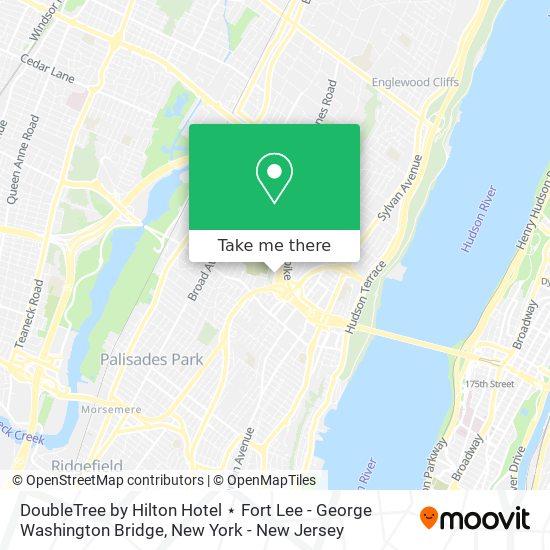 DoubleTree by Hilton Hotel ⋆ Fort Lee - George Washington Bridge map
