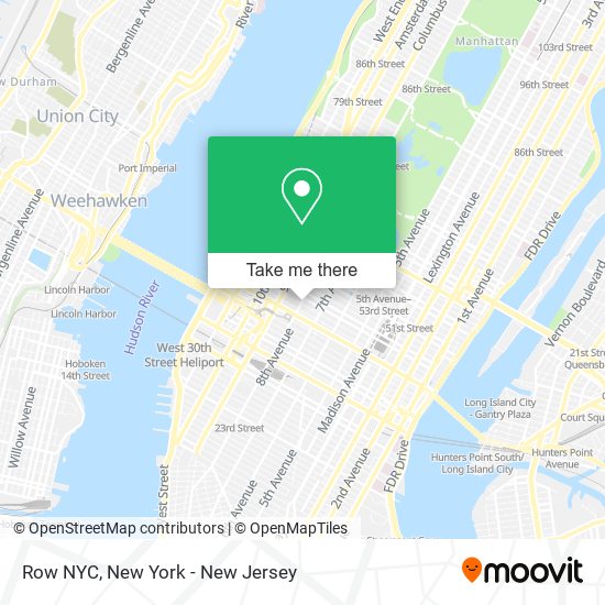 Row NYC map