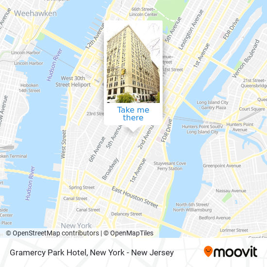 Gramercy Park Hotel map
