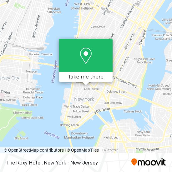 The Roxy Hotel map