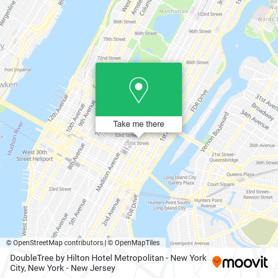 How to get to DoubleTree by Hilton Hotel Metropolitan New York