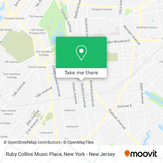 Ruby Collins Music Place map