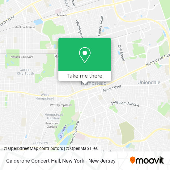 Calderone Concert Hall map