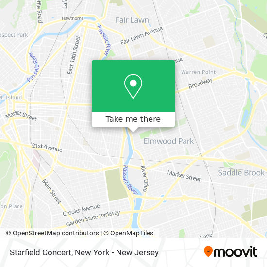 Mapa de Starfield Concert