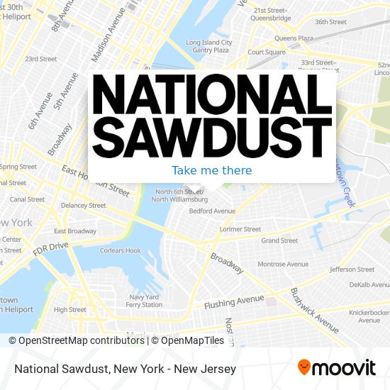 National Sawdust map