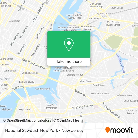 National Sawdust map
