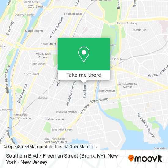 Southern Blvd / Freeman Street (Bronx, NY) map