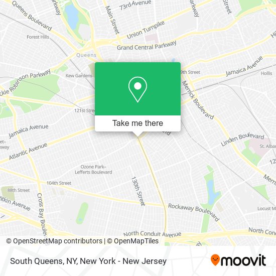 Mapa de South Queens, NY