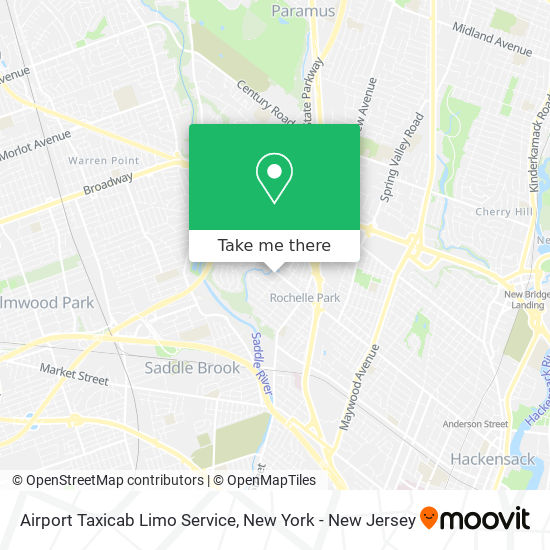 Mapa de Airport Taxicab Limo Service