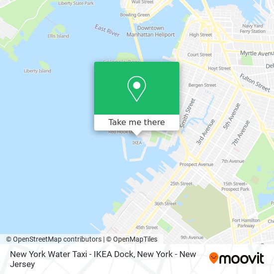 New York Water Taxi - IKEA Dock map