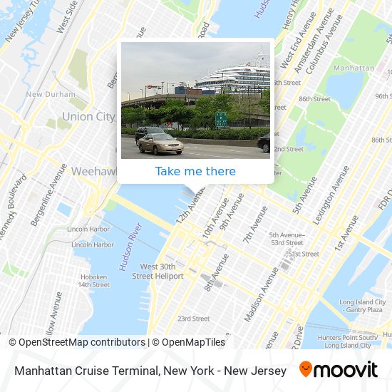 Manhattan Cruise Terminal map
