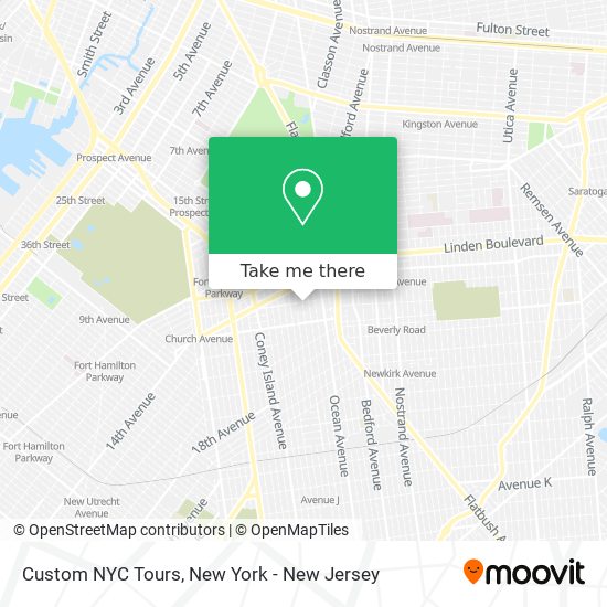 Mapa de Custom NYC Tours