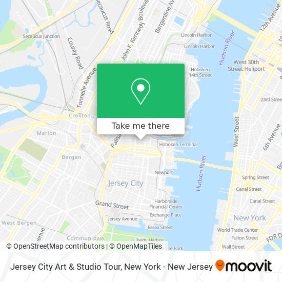 Jersey City Art & Studio Tour map