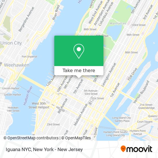 Iguana NYC map