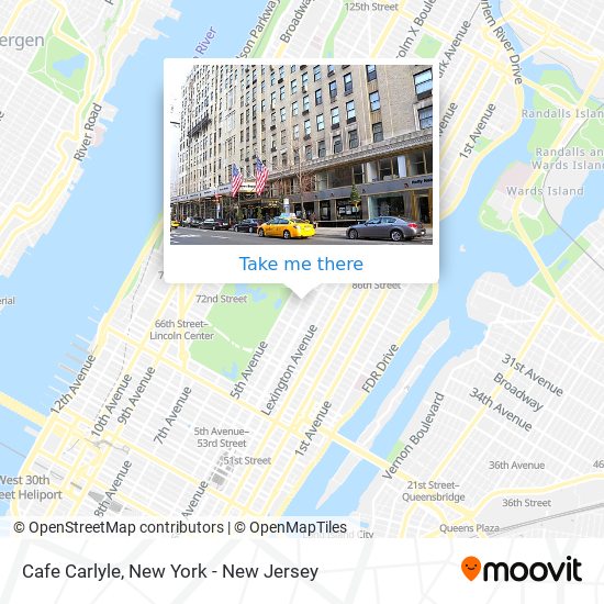 Mapa de Cafe Carlyle