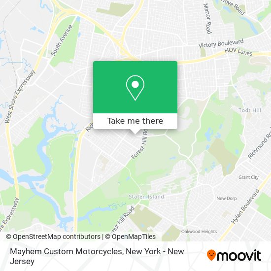 Mayhem Custom Motorcycles map