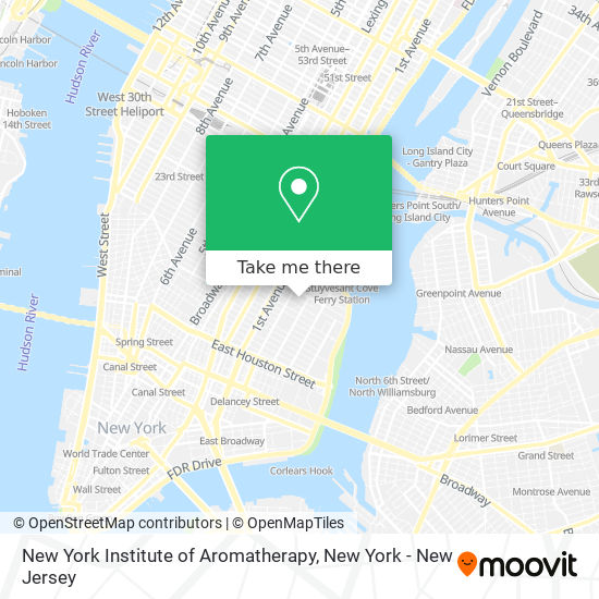 New York Institute of Aromatherapy map