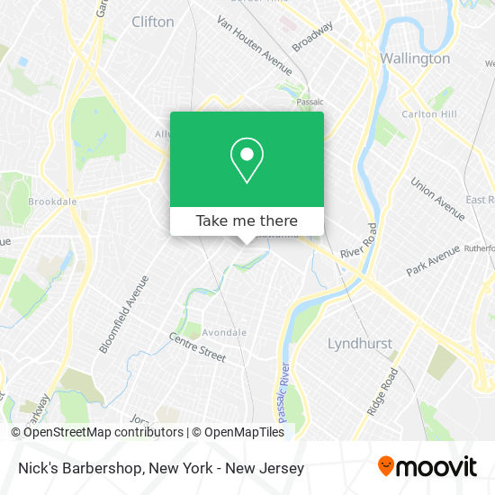 Nick's Barbershop map