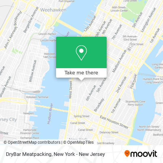 Mapa de DryBar Meatpacking