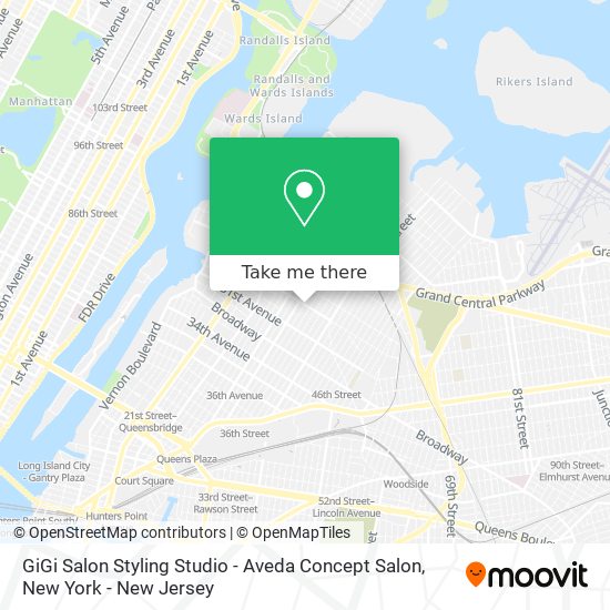 GiGi Salon Styling Studio - Aveda Concept Salon map