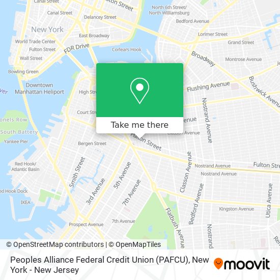 Mapa de Peoples Alliance Federal Credit Union (PAFCU)