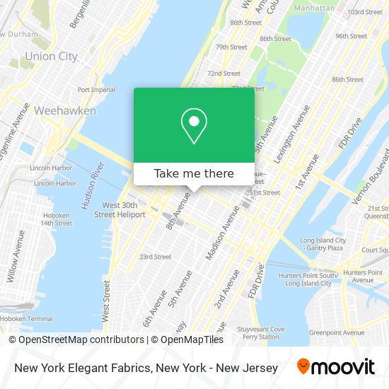 New York Elegant Fabrics map