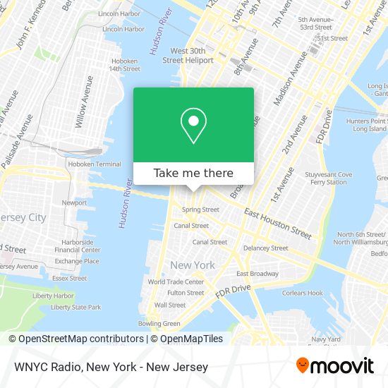 WNYC Radio map