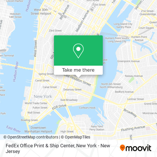 FedEx Office Print & Ship Center map