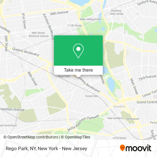 Rego Park, NY map