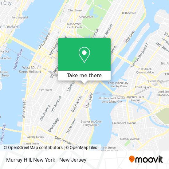 How to get to Murray Hill in Manhattan by subway, bus or train?