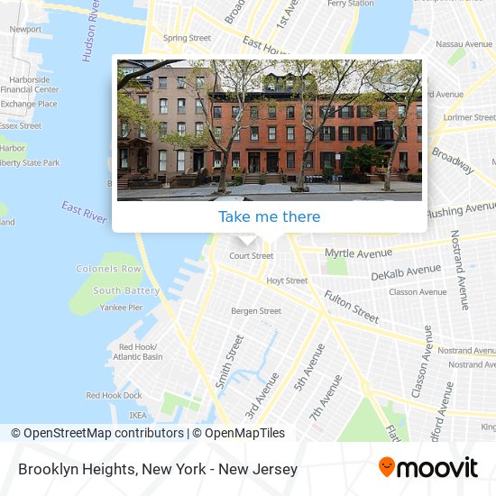 How to get to Brooklyn Heights in New York - New Jersey by Subway, Bus or  Train?