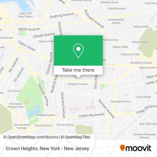 Crown Heights map