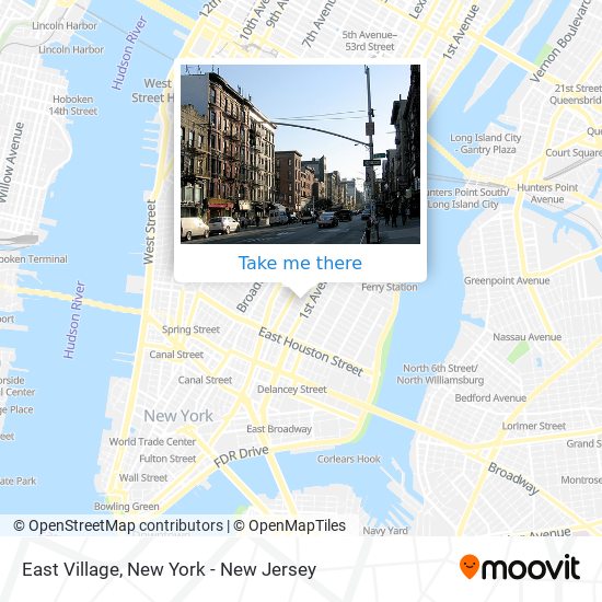 Mapa de East Village