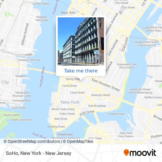 soho new york street map