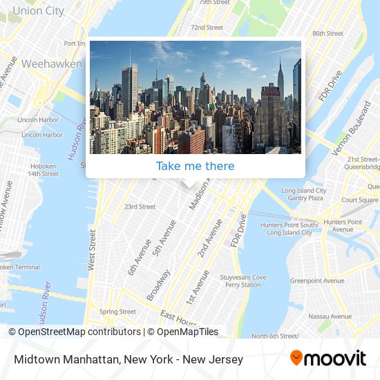 Midtown Manhattan map