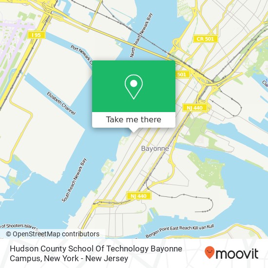 Hudson County School Of Technology Bayonne Campus map