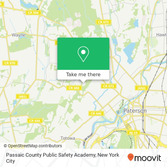Mapa de Passaic County Public Safety Academy