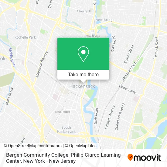 Bergen Community College, Philip Ciarco Learning Center map