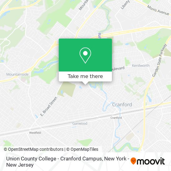 Mapa de Union County College - Cranford Campus