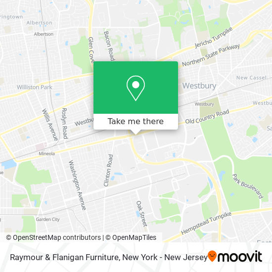 Raymour & Flanigan Furniture map