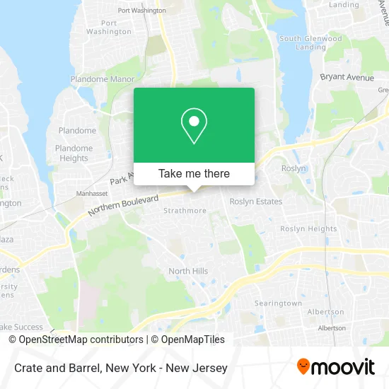 Crate and Barrel map