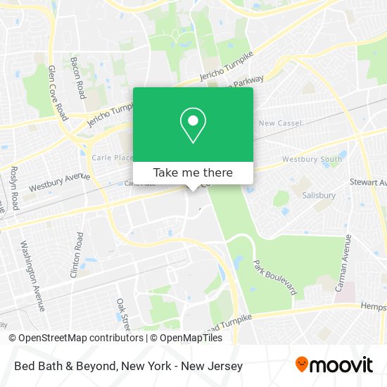 Mapa de Bed Bath & Beyond