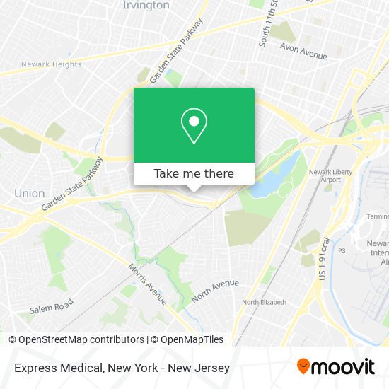 Express Medical map